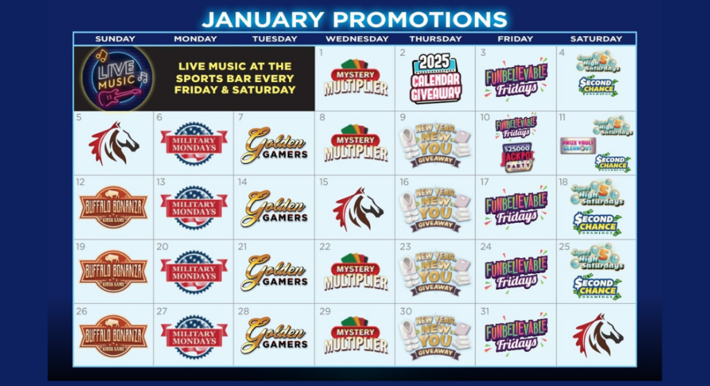 January Promotional Calendar